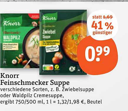 Knorr Feinschmecker Suppe - Jetzt zum Sonderpreis!