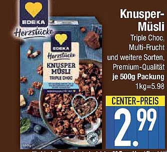 Knusper-Müsli Triple Choc von EDEKA Herzstücke
