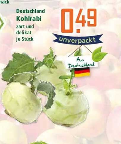 Kohlrabi aus Deutschland – zart und delikat, je Stück