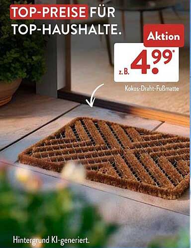 Kokos-Draht-Fußmatte