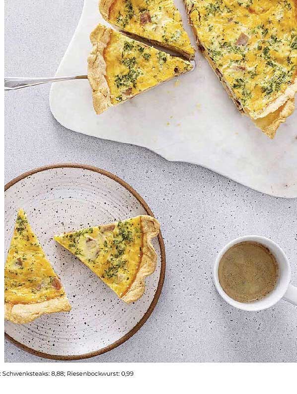Köstliche Quiche mit frischem Gemüse