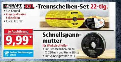 KRAFT XXL-Trennscheiben-Set 22-tlg.