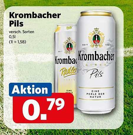 Krombacher Pils – Aktion für nur 0,79 €!