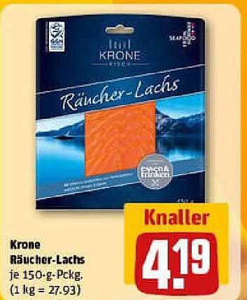 Krone Räucher-Lachs je 150-g-Pckg.