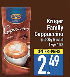 Krüger Family Cappuccino je 500g Beutel
