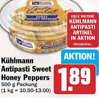 Kühlmann Antipasti Sweet Honey Peppers