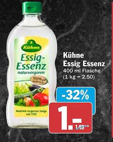 Kühne Essig-Essenz 400 ml Flasche