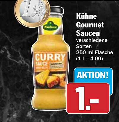 Kühne Gourmet Saucen verschiedene Sorten 250 ml Flasche
