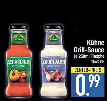 Kühne Grill-Sauce je 250ml Flasche