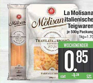 La Molisana italienische Teigwaren je 500g Packung