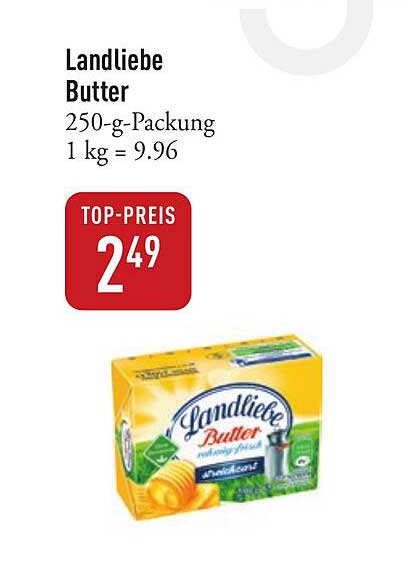 Landliebe Butter 250-g-Packung