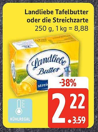 Landliebe Tafelbutter oder die Streichzarte 250 g
