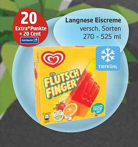 Langnese Eiscreme Flutsch Finger - verschiedene Sorten 270 - 525 ml