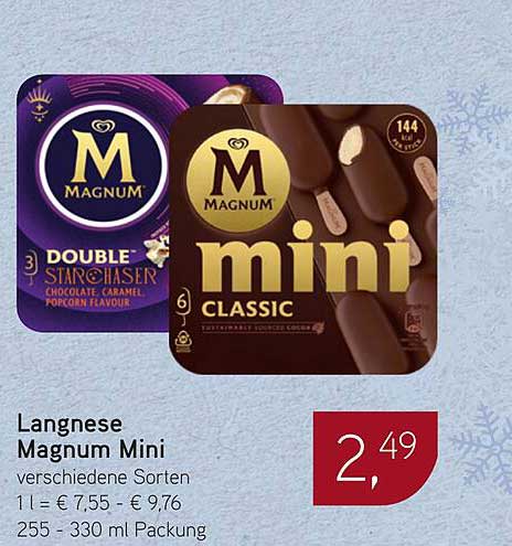 Langnese Magnum Mini - verschiedene Sorten