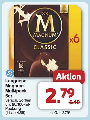 Langnese Magnum Multipack 6er