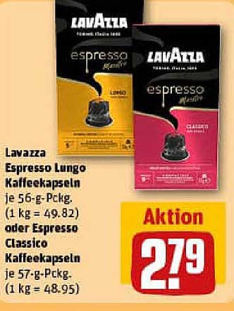 Lavazza Espresso Lungo oder Classico Kaffeekapseln - Aktionspreis
