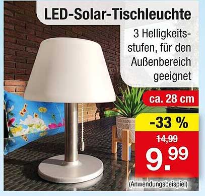 LED-Solar-Tischleuchte