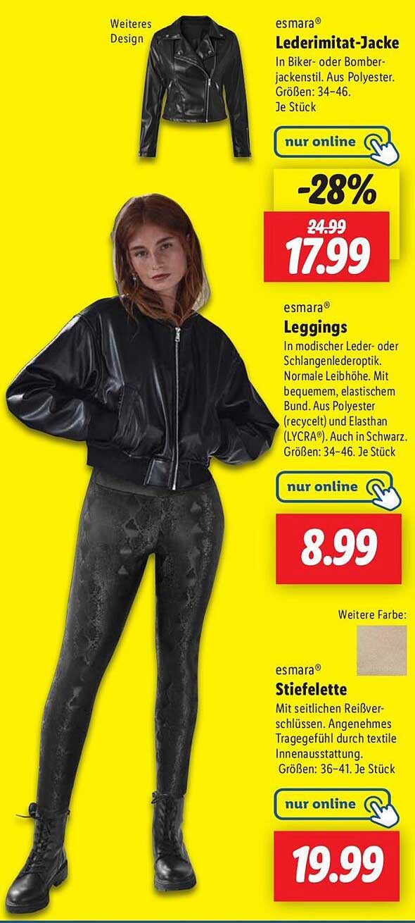 Lederimitat-Jacke in Biker- oder Bomberjackenstil - 28% Rabatt!