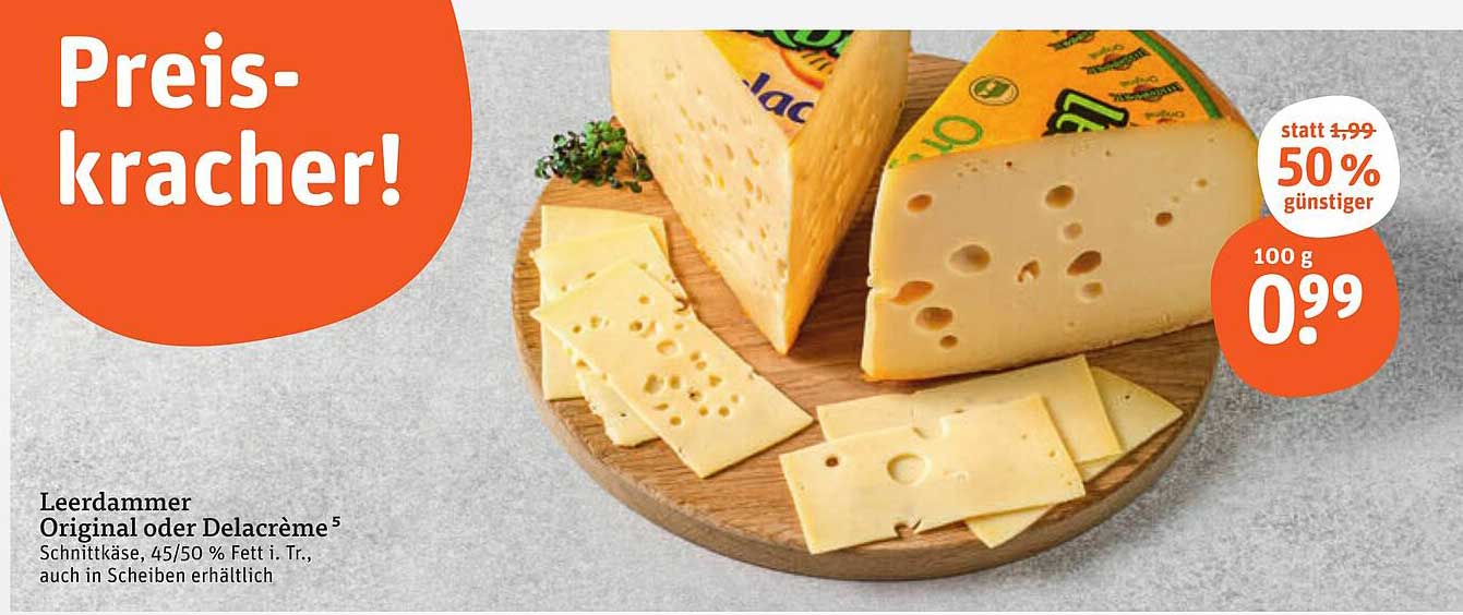 Leerdammer Original oder Delacrème Schnittkäse 100 g