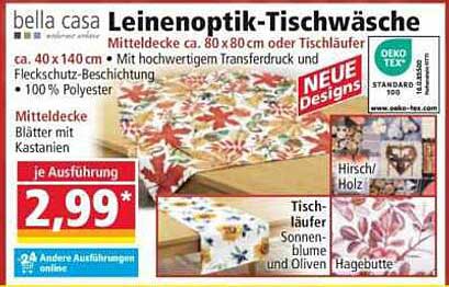 Leinenoptik-Tischwäsche von bella casa