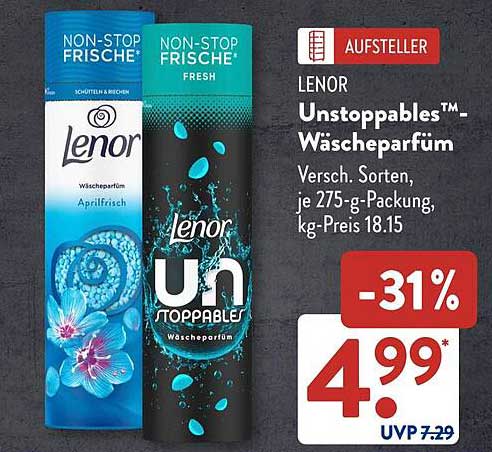 Lenor Unstopables™ Wäscheparfüm - Frischer Duft für Ihre Wäsche