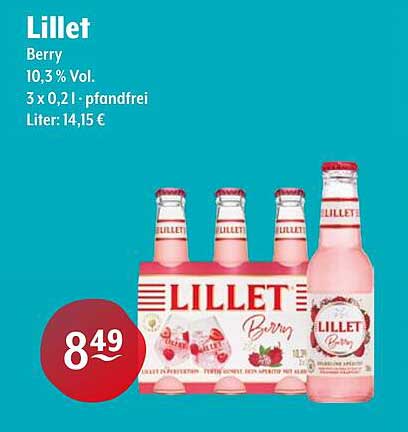 Lillet Berry 3 x 0,2 l - pfandfrei