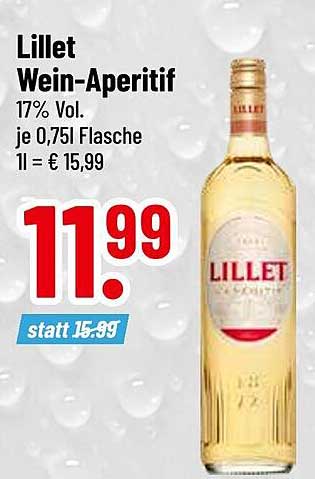 Lillet Wein-Aperitif 0,75l Flasche zum Sonderpreis