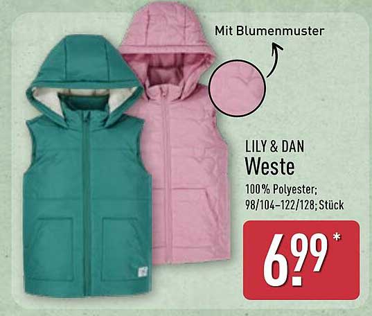 LILY & DAN Weste mit Blumenmuster