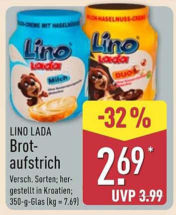 Lino Lada Brotaufstrich - Verschiedene Sorten