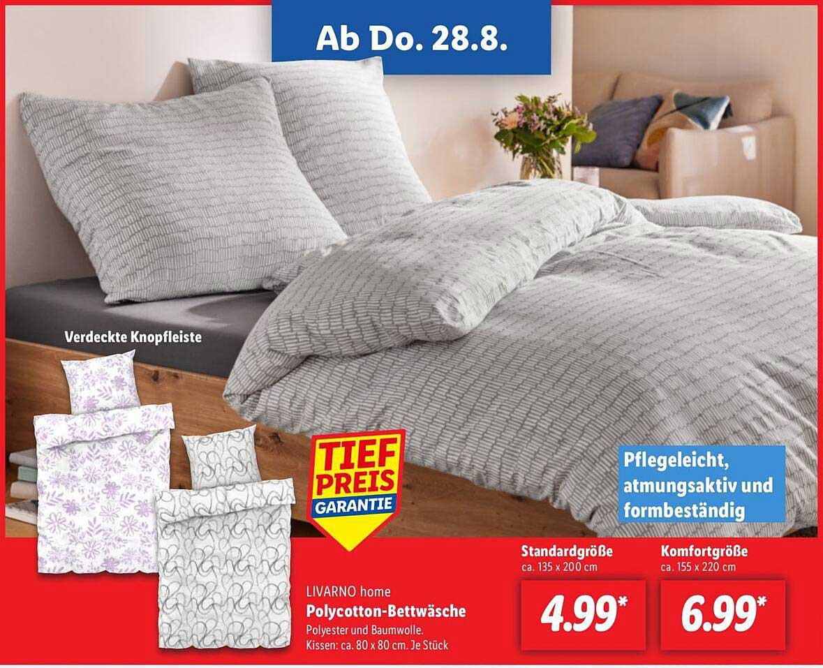 LIVARNO home Polycotton-Bettwäsche