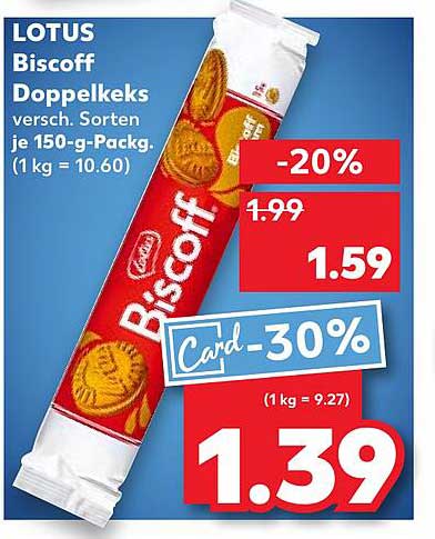 LOTUS Biscoff Doppelkeks 150-g-Packung