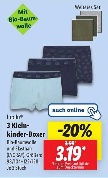 lupilu® 3 Kleinkinder-Boxer