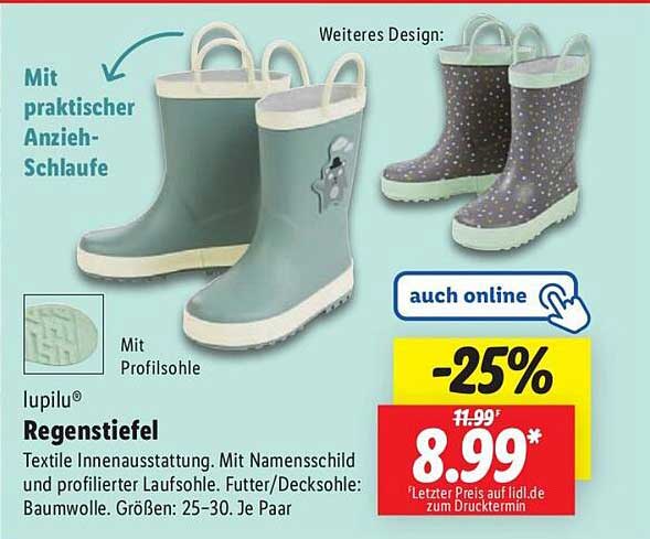 lupilu® Regenstiefel