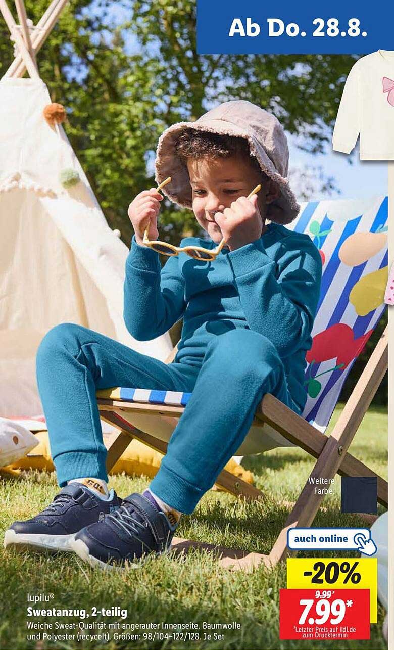 lupilu® Sweatanzug, 2-teilig