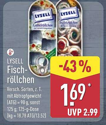 LYSELL Fisch-röllchen