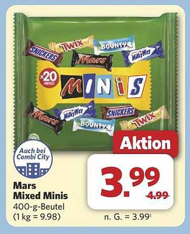 Mars Mixed Minis 400-g-Beutel - Aktion!