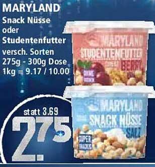 MARYLAND Snack Nüsse oder Studentenfutter