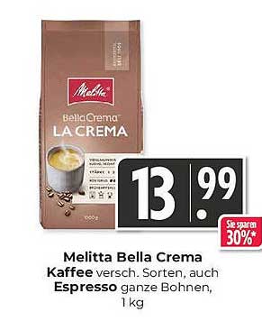 Melitta Bella Crema Kaffee, 1 kg