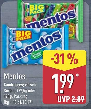 Mentos Kaudragees - Verschiedene Sorten im Big Pack