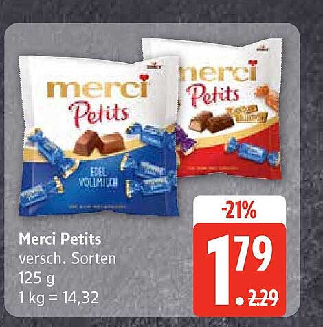 Merci Petits verschiedenen Sorten 125 g
