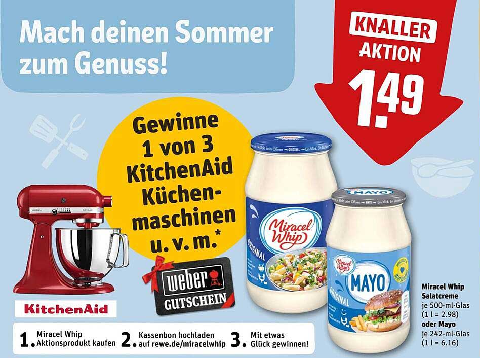 Miracel Whip Salatcreme 500-ml-Glas für nur 1,49