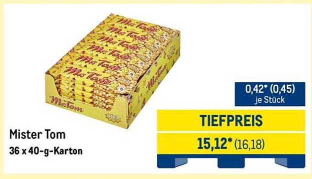 Mister Tom 36 x 40-g-Karton