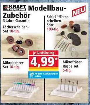 Modellbau-Zubehör von Kraft – Neuheiten im Prospekt!