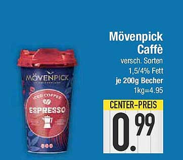 Mövenpick Caffè 200g Becher – Espresso