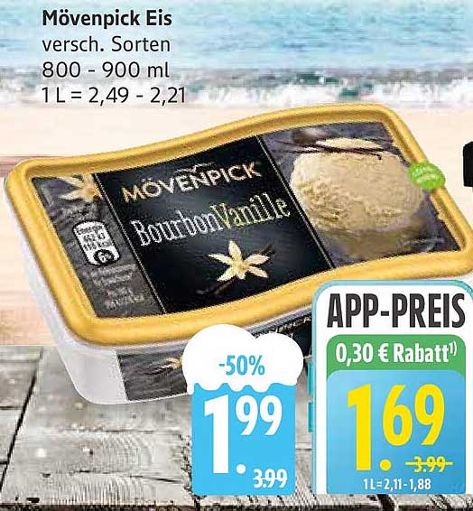 Mövenpick Eis, versch. Sorten 800 - 900 ml