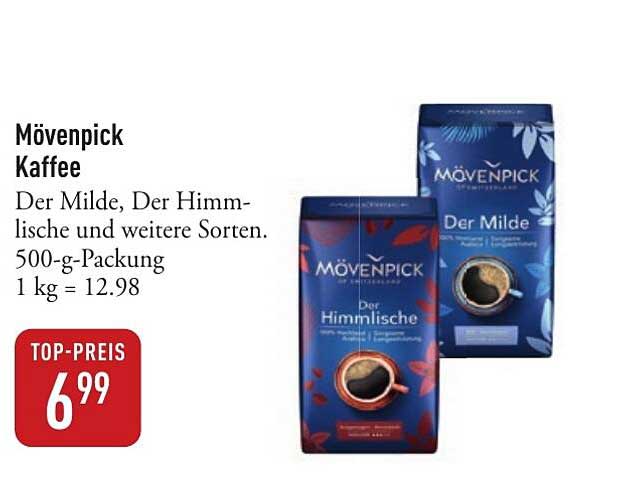 Mövenpick Kaffee - Der Milde, Der Himmlische und weitere Sorten