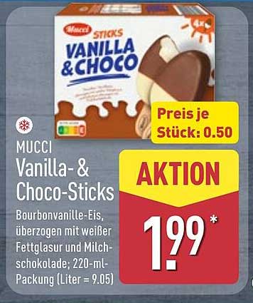 MUCCI Vanilla- & Choco-Sticks