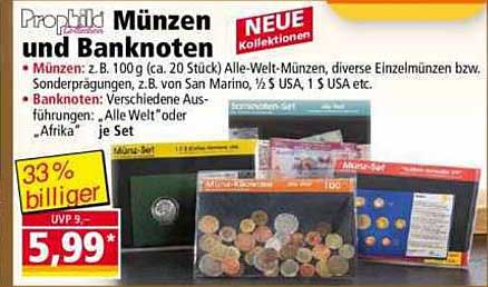 Münzen und Banknoten - Neue Kollektionen