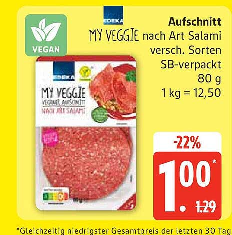 MY VEGGIE nach Art Salami - Veganer Aufschnitt