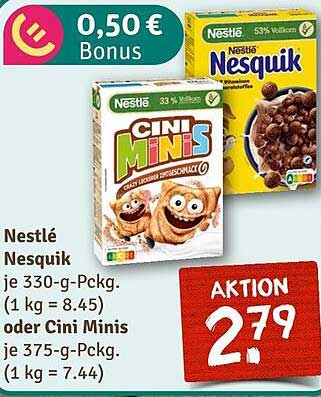 Nestlé Nesquik oder Cini Minis